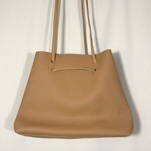 8 Other Reason Tan Vegan Leather Slouchy Bag